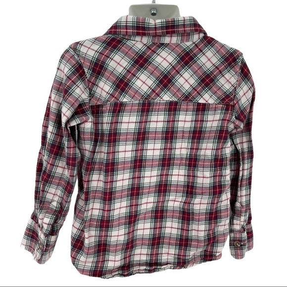 Old Navy Plaid Long Sleeve Button Down Shirt 5T - Picture 2 of 7